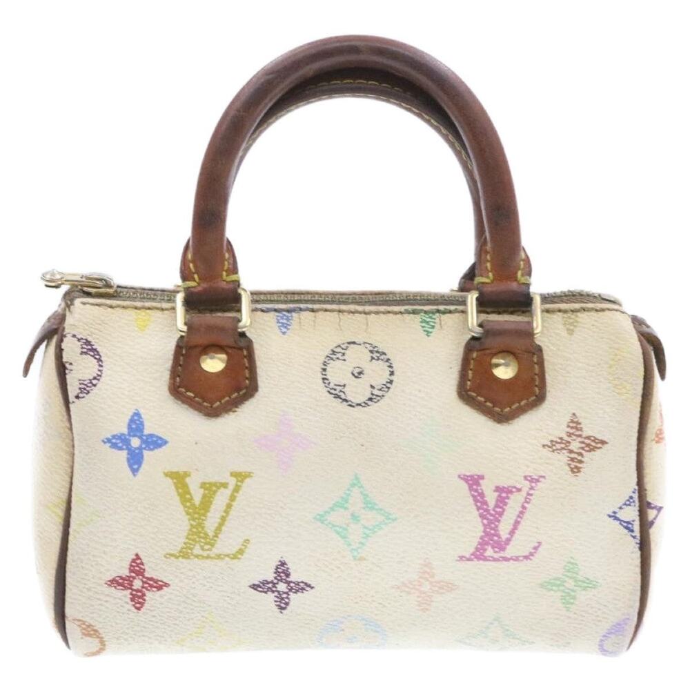 Louis Vuitton Monogram Multicolor Mini Speedy Handbag White